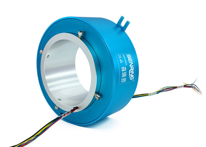 요업 기계류를 위한 OEM 150RPM 큰 전기적 관통 홀 슬립 링 4 와이어