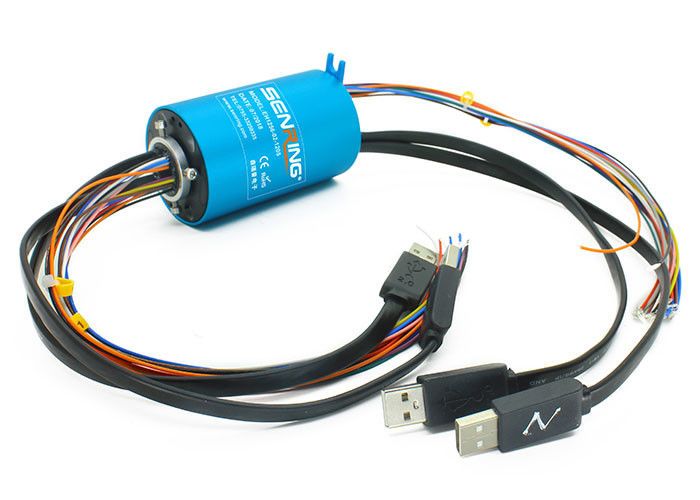 ODM USB2.0 신호 진공 저전압 슬립 링 1~24 회로